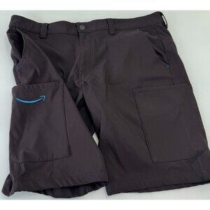 Amazon Cargo Shorts Mens Large L ( 34-36) Black Stretch Delivery Driver Uniform